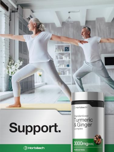 Horbäach Turmeric and Ginger Supplement | 60 Softgel Capsules