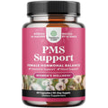PMS Support Supplement for Women – Hormone Balance for Women & Menstrual Discomfort with DIM, Chasteberry, Black Cohosh & Ashwagandha - for Period Cramps Ease, Menopause Bloating, Mood Swing – 60 Ct