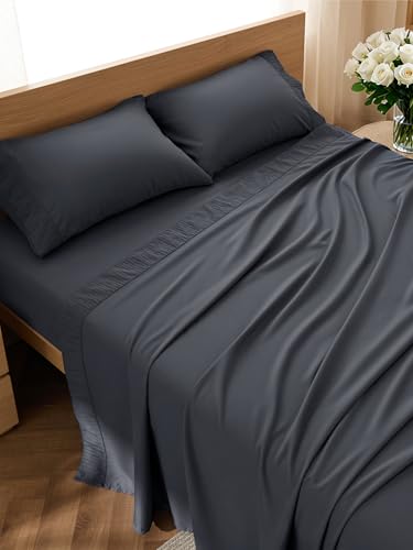 Bedsure Queen Sheet Set - 4 Pieces Soft, Breathable, Cooling Bed Sheets