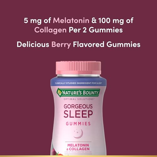Nature's Bounty Optimal Solutions Gorgeous Sleep Melatonin 5mg Gummies
