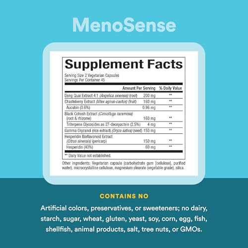 Natural Factors MenoSense Menopause Support Formula*, 90 Vegetarian Caps