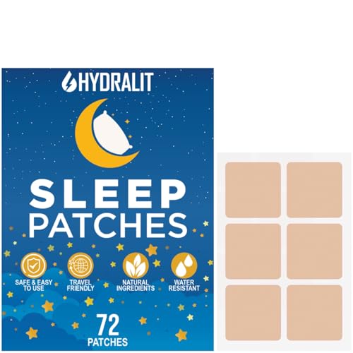 Sleep Patches for Adults Extra Strength Sleeping Aid Patch Melatonin Restful Nights Time-Released Formula Skin Jet Lag Travel Friendly Last All Night Men and Women Better Morning 72 Pack