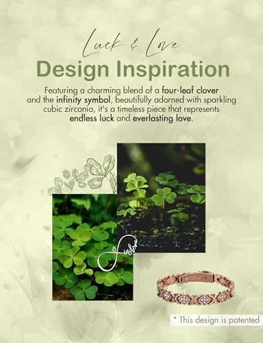 Feraco Pure Copper Bracelets for Women, Ultra Strength Magnetic Bracelet