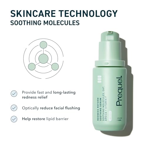 Prequel Skin Redness Corrector - Calming Face Serum, Oat Extract Sensitive