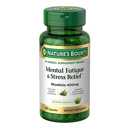 Nature's Bounty Mental Fatigue & Stress Relief, 400 mg, 30 Capsules