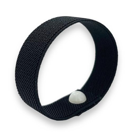 AcuBalance Women's Menopause Support Wristband, Black | Cooling Acupressure Bracelet, Hot Flashes Relief, Sleep & Mood, Stretch Slip-On Comfort