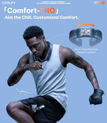 TORRAS Coolify 2S PRO #1 Neck Cooler & Neck Air Conditioner, Black | #1 Ice-feel neck cooling fan. Thoughtful gift for women & mom. Perfect for garden, travel, festivals & hot flashes.