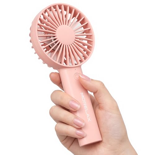Jancane Handheld Fan, Portable Fan, 4000mAh Rechargeable Personal Fan, 10H Battery, Strong Wind, Small & Powerful, Cute Design for Travel, Makeup, Girls Women Summer Travel Essential Gift