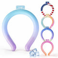 NEWGO Neck Cooling Tube, Neck Cooler for Summer, Blue Purple Mix,1 Pack | Hands-free Wearable Cooling, Reusable Ice Ring for Gardening, Menopause Hot Flashes, and Outdoor Sports