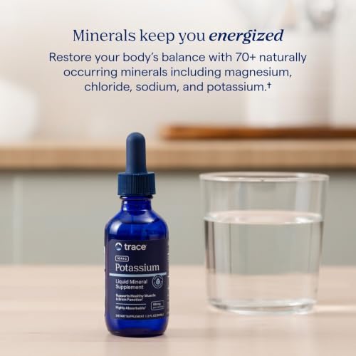 Trace Minerals Ionic Potassium Supplement, 99 mg, Liquid Drops, 2 fl oz