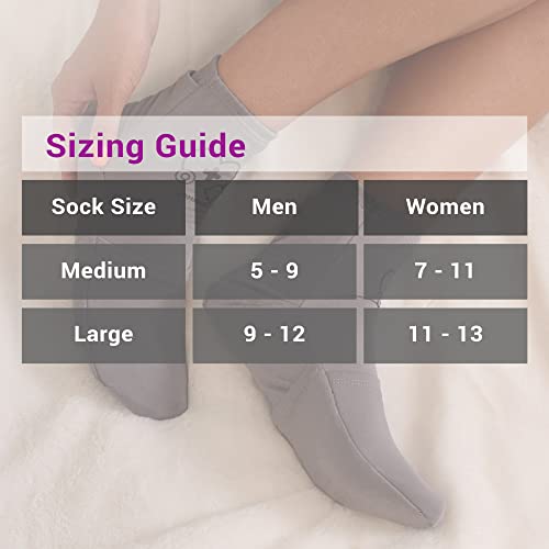 Zomaple Cold Therapy Socks for Feet with 2 Reusable Gel Ice Packs, Cooling Socks for Hot Feet & Swelling Relief, Adjustable Compression Ice Pack Wrap for Plantar Fasciitis, Neuropathy & Foot Pain