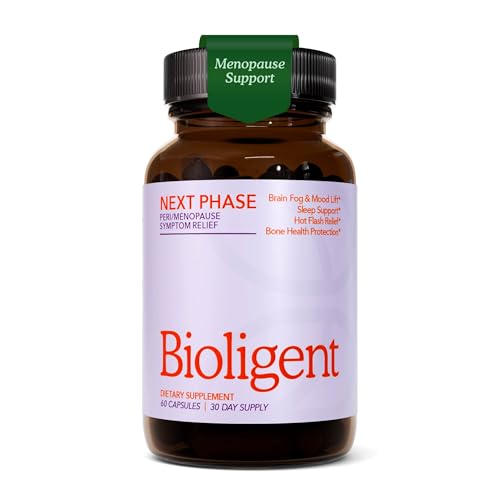 Menopause Supplements for Women, Hot Flash, Sleep, Mood & Focus Support, Hormone-Free with Maca, Ginseng, Chamomile & Saffron, Non-GMO, 60 Capsules, 30 Day Supply