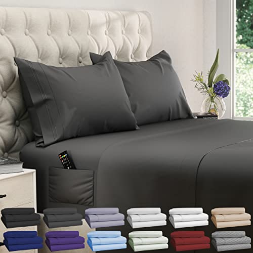 DREAMCARE Queen Sheet Set - Queen - Extra Deep - Gray