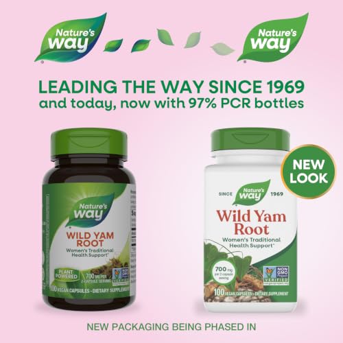 Nature's Way Wild Yam Root, Traditional Women's Health Support*, 100 ct