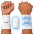 Nedia Cooling Wristbands Cotton Sweatband for Men and Women, Ice Gel Pack Inserts Keeps You Cool in Hot Weather Play, Sweat Absorbing Athletic Terry Cloth, for Tennis, Basketball, Running, More