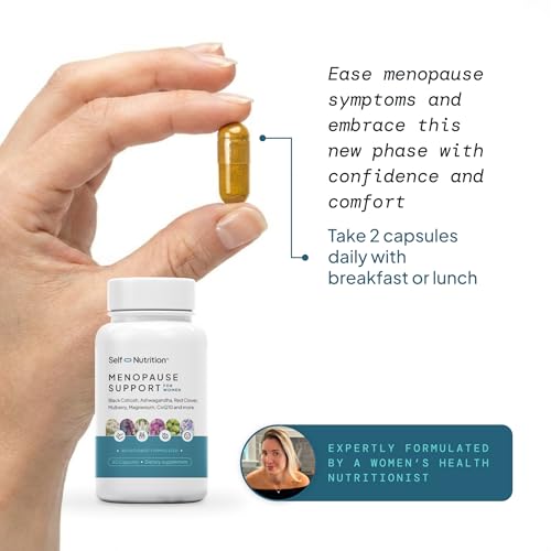 Menopause Support for Women -All-Natural, Hormone-Free Perimenopause & Menopause Support. Third-Party Tested - Hot Flashes, Mood, Energy, Sleep & More. Made in USA, 60 Capsules​.
