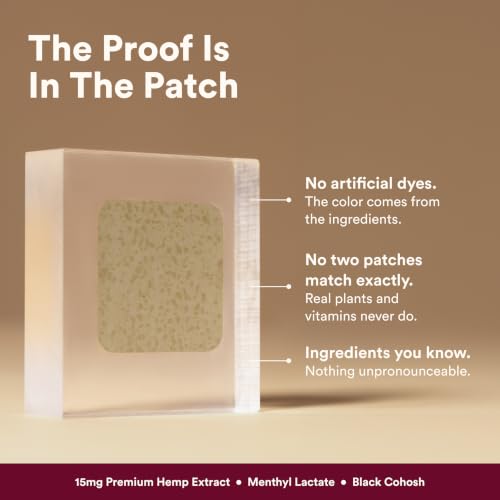 The Good Patch Hot Flash Hemp Cooling Patches (8 Total Patches) | Hemp Extract, Black Cohosh and Black Pepper Patches for Cooling Comfort, Midlife Wellness, Daily Wear and Daytime Support