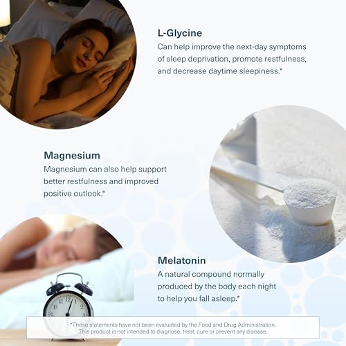 Youtheory Sleep Nighttime Powder - Powder for Circadian Rhythm Support & Stress Relief* - Contains L-Theanine & Glycine - 6 oz (30-Day Supply)