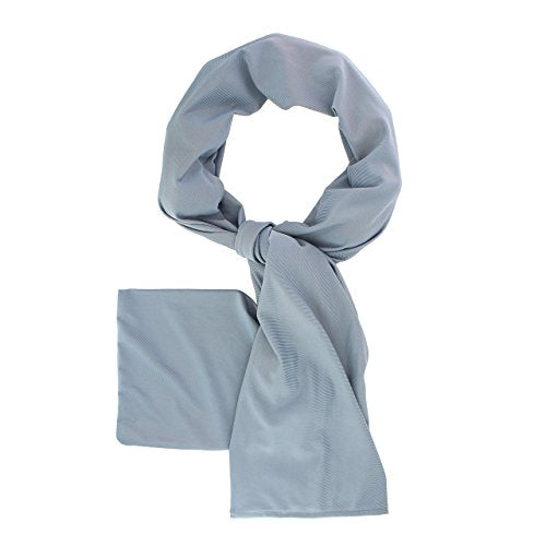 Nano-Ice Cooling Scarf Necklace | 2 Hours of Cooling Comfort for Hot Flashes, Menopause & Heat Intolerance | Mist Grey
