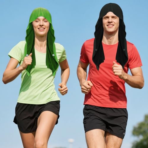 4 Pack Cooling Hoodie Towels Cooling Towels for Neck and Face Quick Drying Sweat Towel Wraps Cooling Head Neck Wraps Sun Protection for Hot Summer Weather Sport Workout