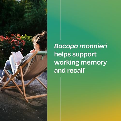 Amberen Find Focus, Menopause Supplement for Women, Clinically Proven Bacopa monnieri supports Mental Clarity, Focus, Cognition, Working Memory & Recall, Hormone & Soy Free, 60 Capsules, 30 Day Supply