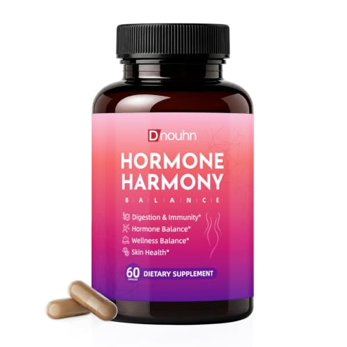 Hormone Harmony for Women – Natural Hormonal Balance Ashwagandha, Rhodiola, Support for Menopause Relief, Hot Flashes, Mood Swings Bloating Relief – 60 Capsules