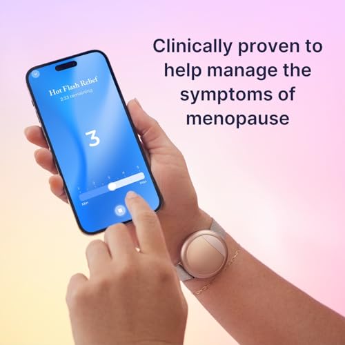 Embr Wave 2 Thermal Wristband, Warming and Cooling Bracelet, Black | Rechargeable, Effective, Natural Relief from Hot Flashes, Night Sweats, Menopause Symptoms Improve Sleep, Manage Anxiety