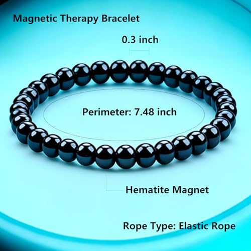 1 Pack Magnetic Therapy Bracelet for Women, Support Immune System | Relieve Stress and Frustration, Ankle Wrist Band, Health Gifts for Family For Mom