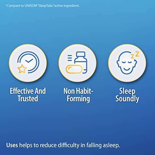 HealthA2Z® Nighttime Sleep Aid, Doxylamine Succinate 25mg, 120 Tablets