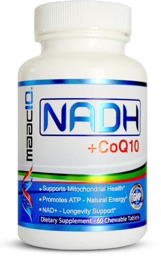 MAAC10 NADH + CoQ10 Chewable Tablets, 60 Count