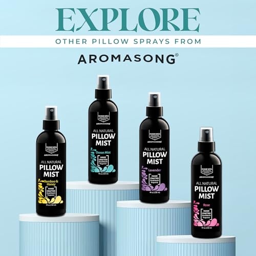 Aromasong Lavender Pillow Spray for Sleeping - All Natural Calming Linen & Bedtime Sleep Mist for Deep Sleep - Pillow Spray Aromatherapy with Botanical Essential Oils for Relaxing Stress