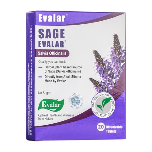 Sage Salvia officinalis Herb Dissolvable 20 Tabs