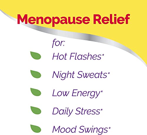 Estroven Stress Relief & Energy Boost for Menopause Relief - 28 Ct. - Clinically Proven Ingredients Provide Stress & Energy Support + Night Sweats & Hot Flash Relief - Drug-Free and Gluten-Free