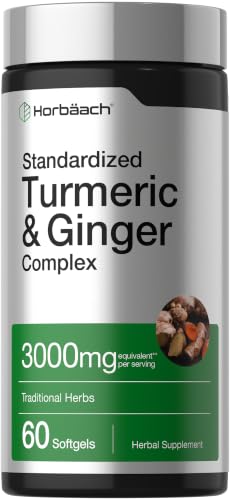 Horbäach Turmeric and Ginger Supplement | 60 Softgel Capsules