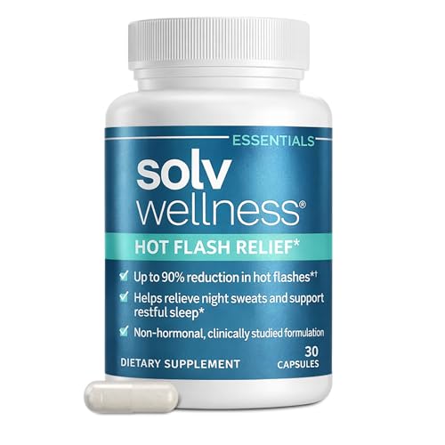 Hot Flash Relief Supplement, Perimenopause & Menopause Support for Hot Flashes, Night Sweats & Sleep Disruption, 30 Capsules​
