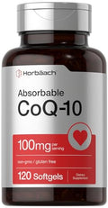 Horbäach CoQ10 100mg Softgels | 120 Count