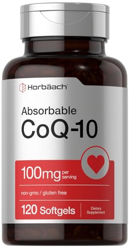 Horbäach CoQ10 100mg Softgels | 120 Count