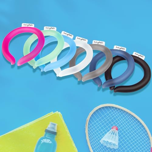 Neck CoolingTube with Insulated Bag, Reusable Ice Coolers Wearable Cooling Products, Neck Ice Coolers for HotWeather (Blue)