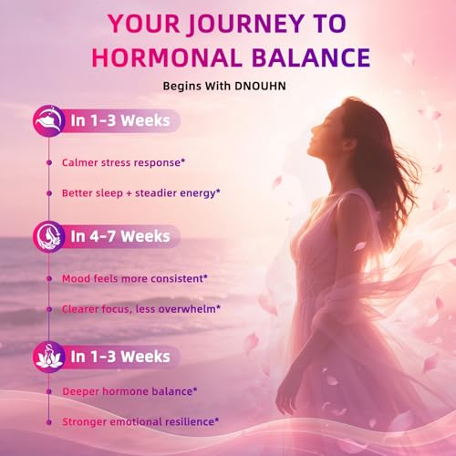 Hormone Harmony for Women – Natural Hormonal Balance Ashwagandha, Rhodiola, Support for Menopause Relief, Hot Flashes, Mood Swings Bloating Relief – 60 Capsules