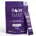 Som Sleep Powder Sleep Aid Adults, Melatonin Magnesium, Cherry, 10-Pack