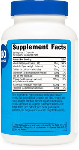 Nutricost Electrolyte Complex Advanced Hydration (120 Capsules)