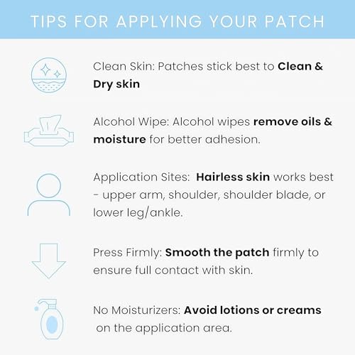 Menopause Relief Patches Therapy Patches Natural Hot Flash Patch for Sleeping Aid & Restful Nights-Relieves Hot Flashes, Dryness, Excessive Sweating-Menopause Support-Estrogen Free(8 Count)