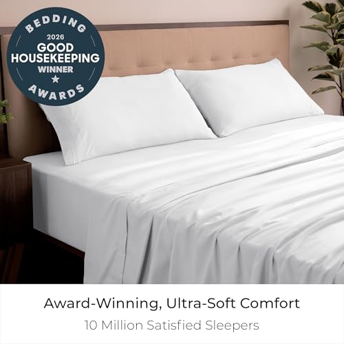 Mellanni Iconic 4-Piece, Ultra Soft Sheet Set (King, White)