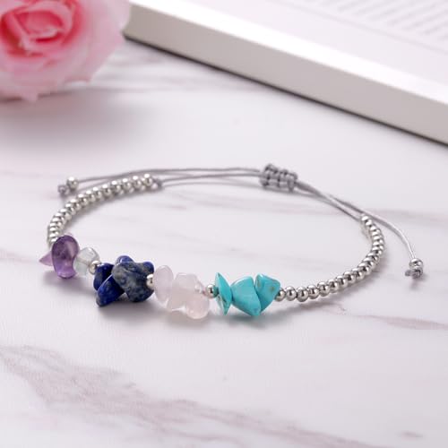 Ukodnus Menopause Bracelet for Women, Hot Flashes Relief Hormone Balance Jewelry, Mood Swings Stress Sleep Support, Menopause Gift Self Care Wellness Bracelet
