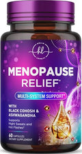 Menopause Supplements for Women - Complete Hot Flash Night Sweats & Menopause Relief Pills, Probiotics with Dong Quai & Black Cohosh for Vaginal, Digestive Support - 60 Capsules