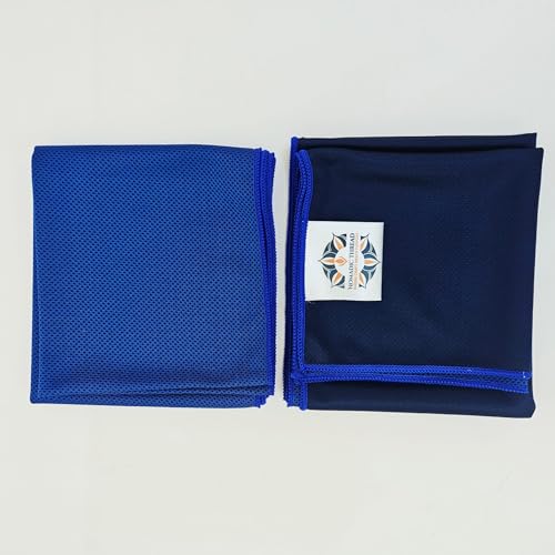 Premium Quality Microfiber Cooling Towel Set, Royal Blue, 2-Pack, 30" x 12" inches, Best for Workout, Sports, Yoga, Cycling, Gym, Walking and Other Outdoor Work.