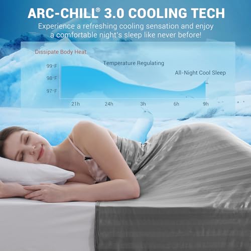 Elegear Double-Sided Cooling Blanket Throw for Hot Sleepers, Arc-Chill 3.0