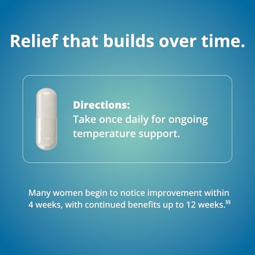 Hot Flash Relief Supplement, Perimenopause & Menopause Support for Hot Flashes, Night Sweats & Sleep Disruption, 30 Capsules​