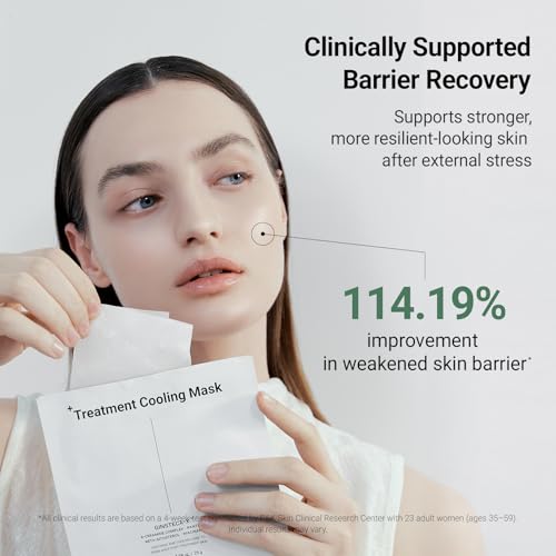 DA EFFECT Treatment Cooling Mask, Calming Face Mask for After Sun, 5 Sheets | Cooling vegan sheet mask for after-sun care and heat-stressed skin; comforts dry, sensitive skin with refreshing hydration.