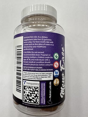 Menopause Supplement for Women Gummies with Black Cohosh, Wild Yam, DIM, Magnesium, Red Clover Chasteberry for Hormone Balance Relief Night Sweats Mood Plus Bergamot, Vitamin D3, Vitamin B6 B12